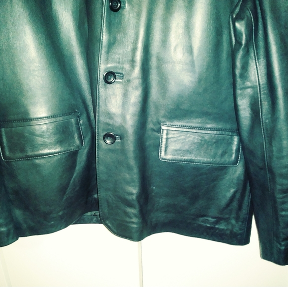 🛍B.U.M VINTAGE LEATHER JACKET 🧥SIZE 2XL,LIKE NEW! A NICE GIFT. 🎁 - Picture 4 of 5